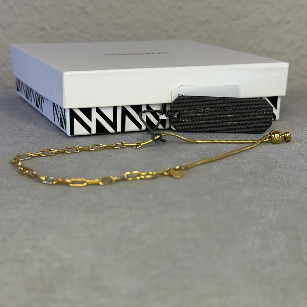 Argento Vivo Gold Adjustable Bracelet - Picture 15 of 16